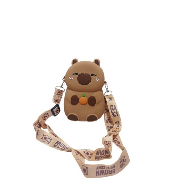 Producto - Cartera popit de capibara con naranja