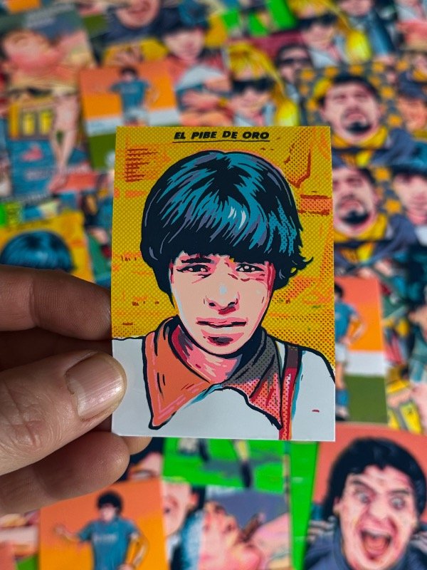 Producto - Stickers de Diego en serigrafía - 2