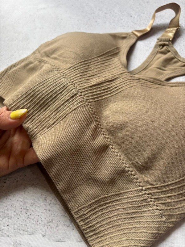 Producto - Top cami blanco y beige talle  L/XL