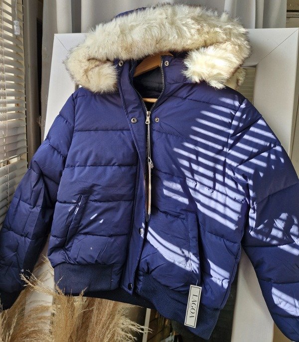 Producto - Campera azul importada peluche