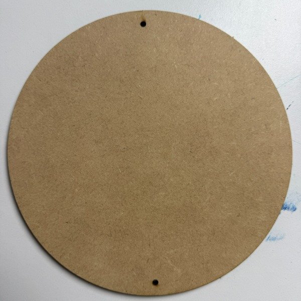 Producto - Circulo MDF de 20cm (5,5 de grosor) - Con agujeritos para colgante