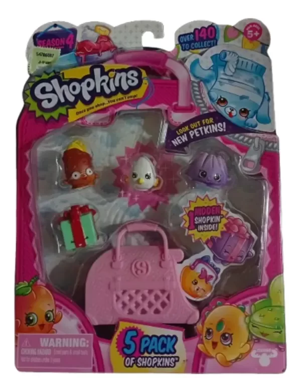 Producto - Shopkins Serie 4 Blister X 5 (pollito)