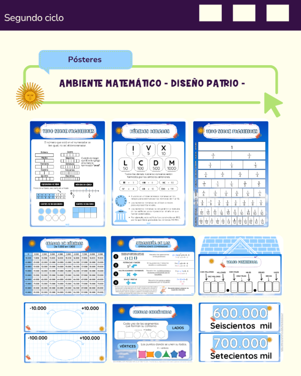 Producto - AMBIENTE MATEMÁTICO - DISEÑO PATRIO - SEGUNDO CICLO