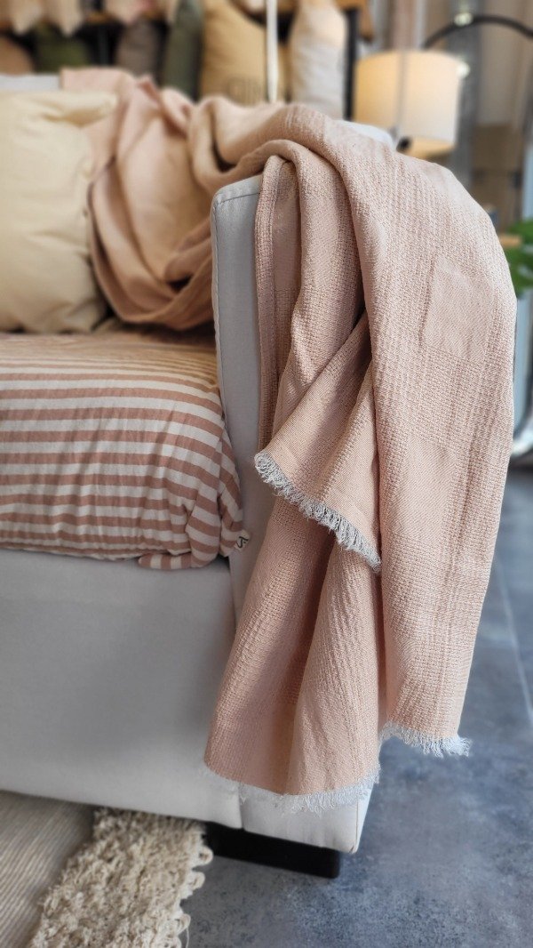 Producto - Manta liviana Italia rosa viejo