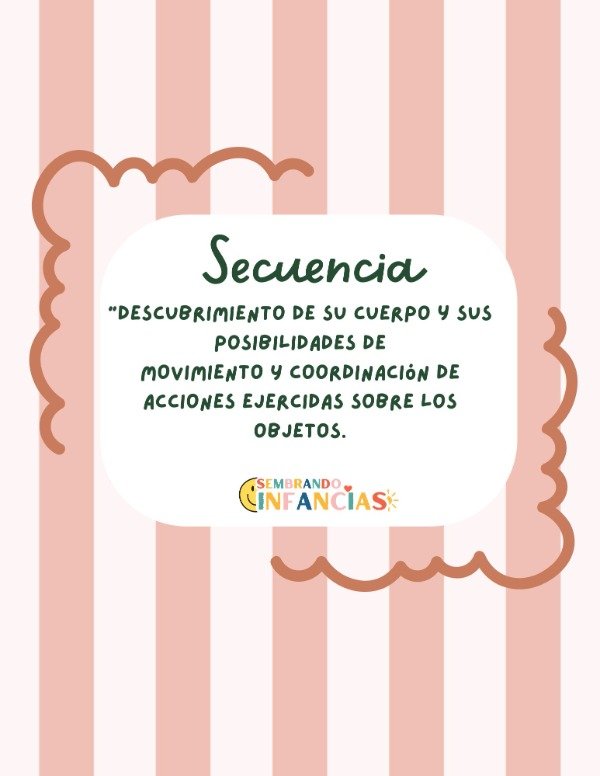 Producto - Secuencia- Descubrimiento de su cuerpo y sus posibilidades de movimiento.