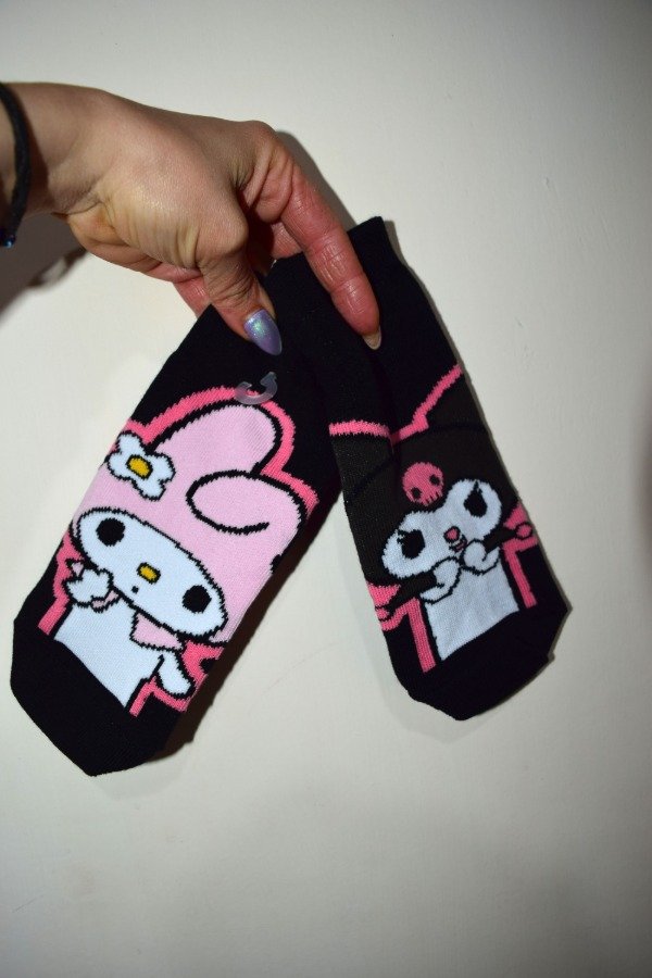 Producto - soquetes premium kuromi y melody