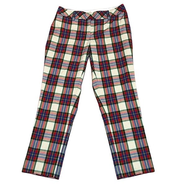 Producto - Pantalón Cuadrillé blanco rojo y azul