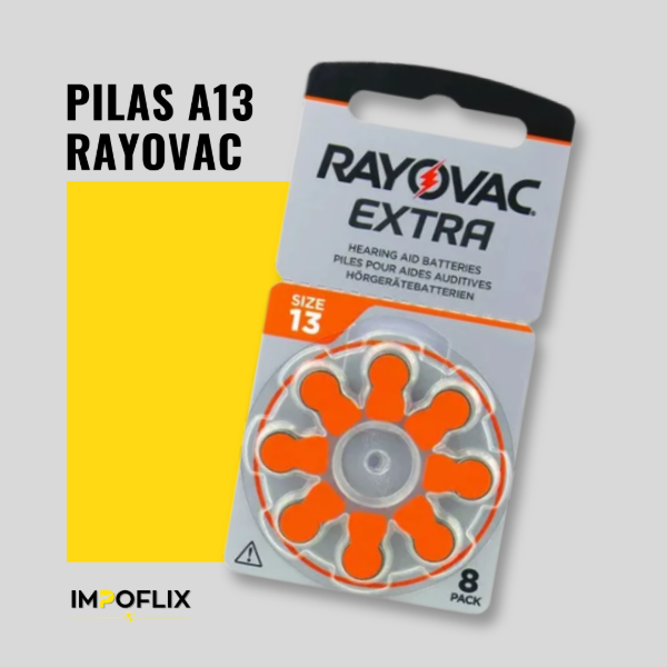 Producto - Pilas A13 Rayovac para Audifonos Fast P y Fun P Siemens