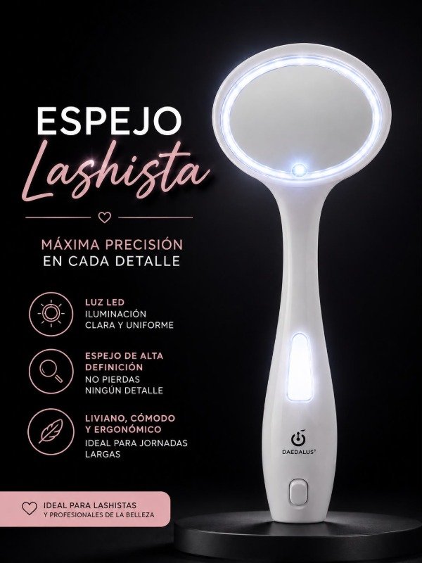 Producto - ESPEJO LASHISTA CON LUZ LED