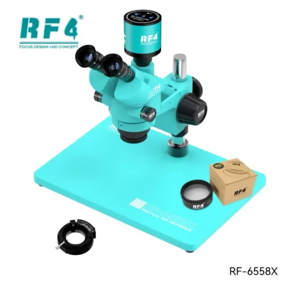 Producto - Microscopio Trinocular RF4 RF-6558x + Barlow 0.7X + Cam 2k RF4