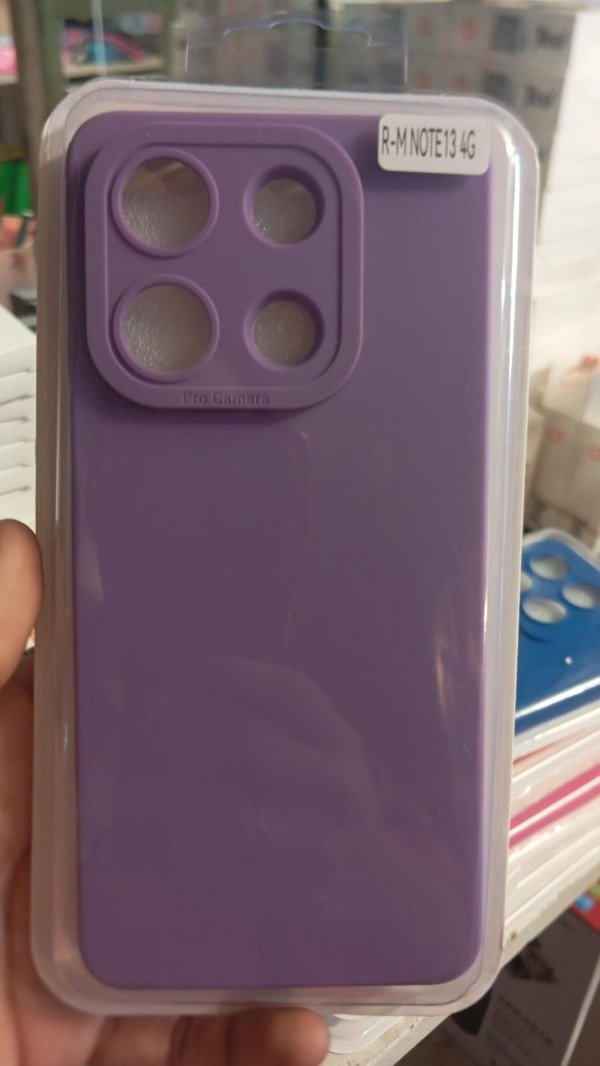 Producto - Funda Silicone Case Lila para Xiaomi Redmi Note 13 4G