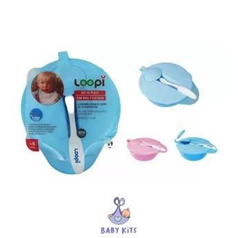 Producto - LOOPI SET DE PLATO Y CUCHARA