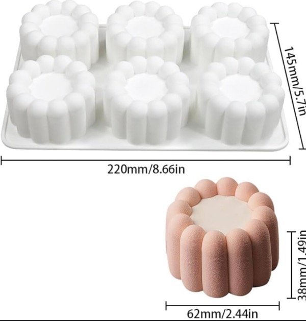 Producto - MOLDE SILICONA FLOR REDONDA