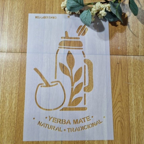 Producto - St 5463 de 20x30 cm Stencil Termo y Mate