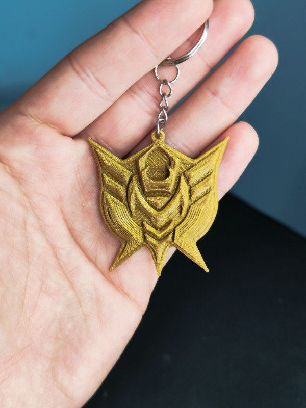 Producto - Llavero 3D / Ohsama Sentai King-Ohger Emblema Dorado 5 cm - 0