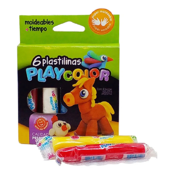 Producto - PLastilina Playcolor x6