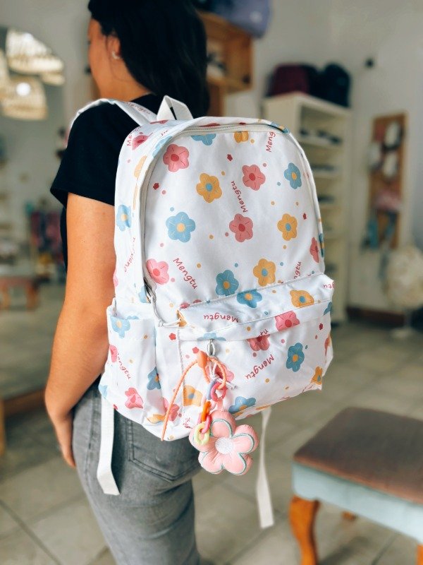 Producto - MOCHILA ESTAMPA FLORES