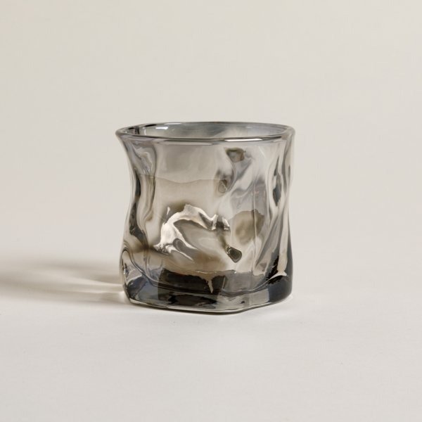 Producto - PORTAVELA AMORFO VIDRIO FUME
