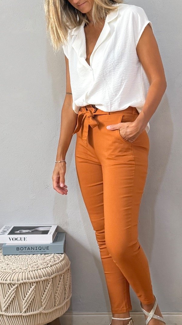 Producto - Pantalón Babucha Alma Lazo Ladrillo - 5