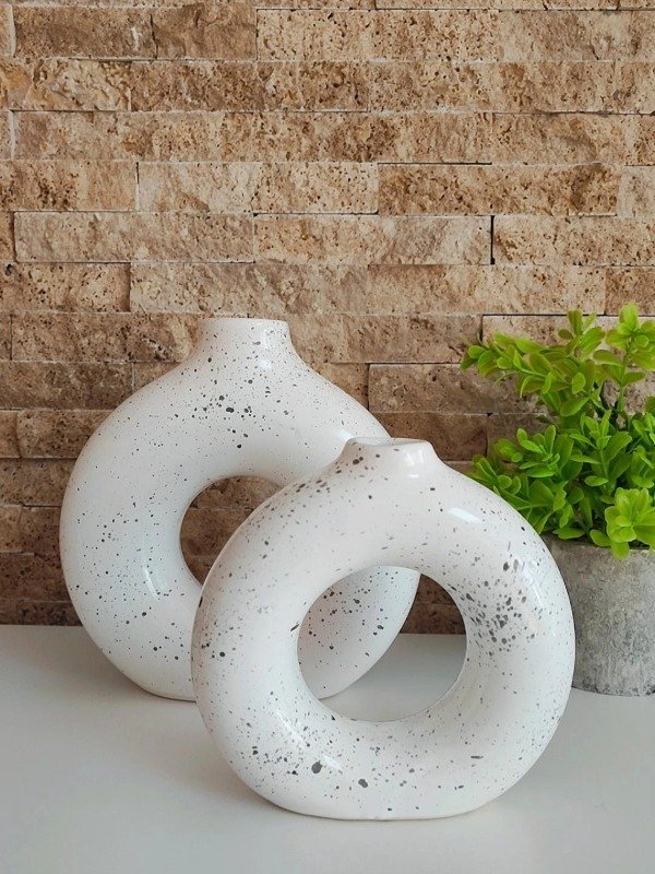 Producto - Set de Floreros Dona en cerámica