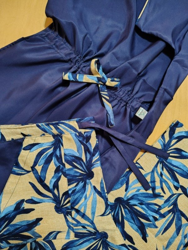 Producto - Milo azul marino estampado