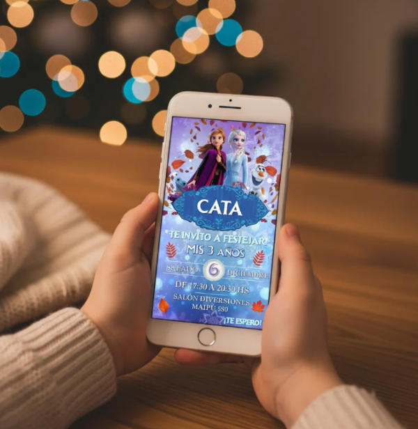 Producto - Invitación Digital Para Personalizar Frozen II (mod 2)
