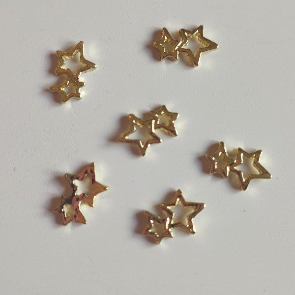 Producto - Dije estrellas doble dorada