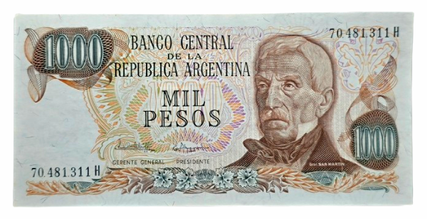 Producto - 1000 Pesos Ley 18.188 (López - Ianella) Bott.2459a Aunc