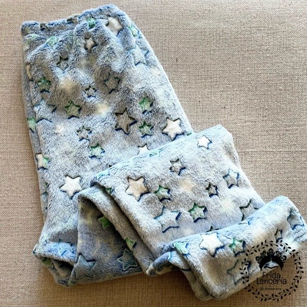 Producto - Pantalón Polar Celeste Estrella