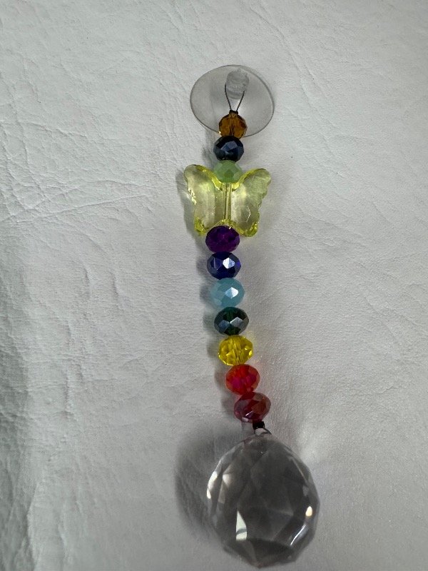 Producto - Atrapasol 7 Chakras con Mariposa y Ventosa