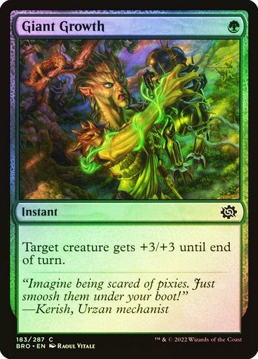 Producto - Giant Growth Foil  The Brothers' War