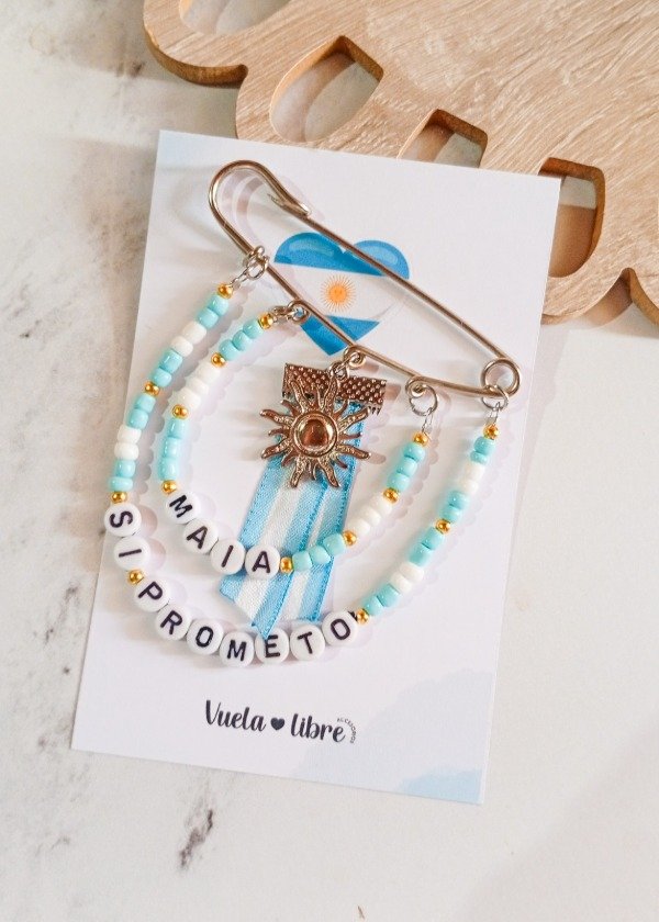 Producto - Prendedor con nombre y si prometo