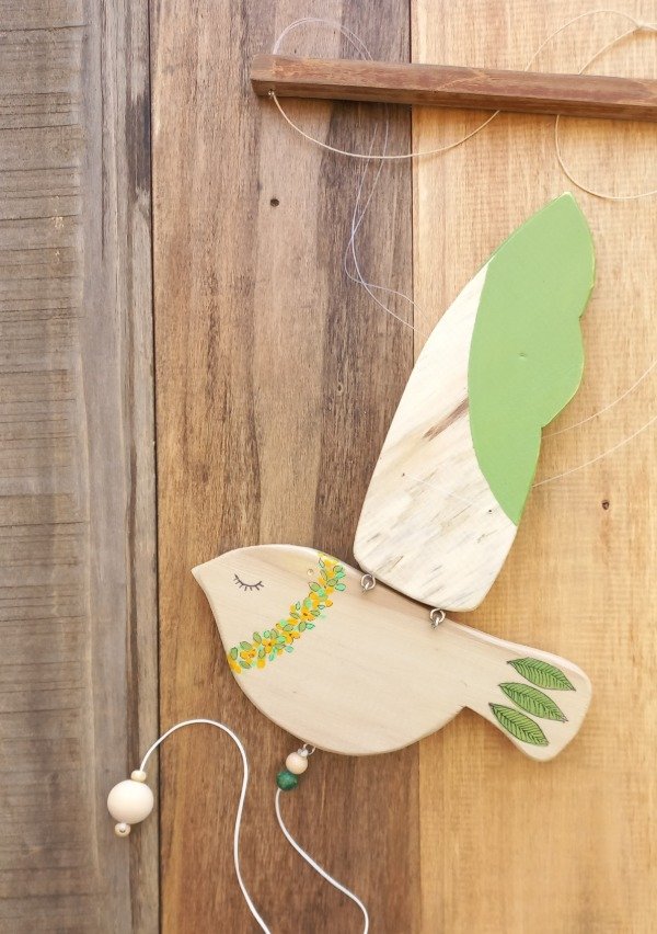 Producto - Ave soñadora pájaro móvil "Virulana" - 3