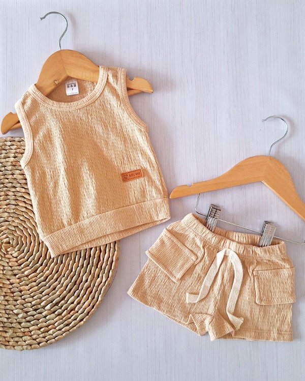 Producto - Conj. Wafle Cotton Beige