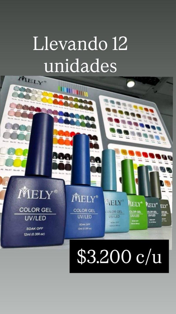 Producto - ESMALTE SEMIPERMANENTE MELY X 12 UNIDADES
