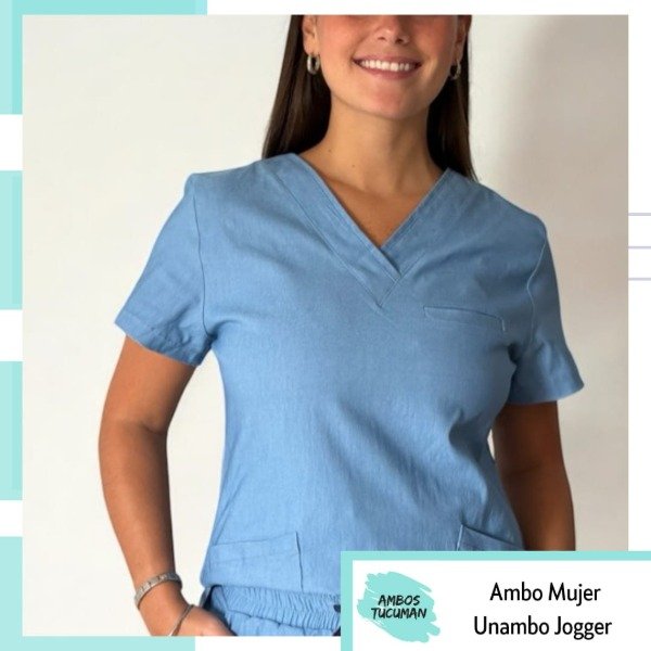 Producto - Ambo Celeste Cordón Azul Jogger