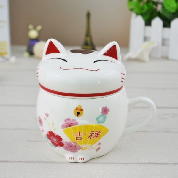 Producto - TAZA GATITO ORIENTAL - CON DETALLE