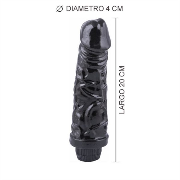 Producto - Americano champ vibrador negro 20 cm