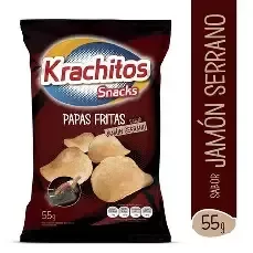 Producto - papas fritas krachitos jamon x 55 grs