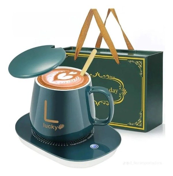 Producto - TAZA CERAMICA MUG CALENTADORA 400ML LUCKY