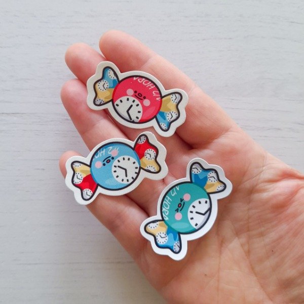 Producto - Caramelo 1/2 Hora: Sticker Vinílico