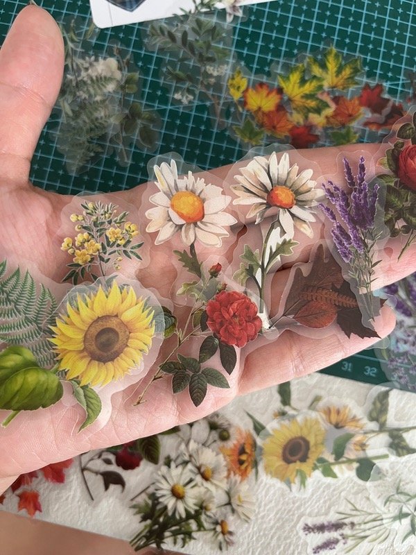 Producto - Stickers floreados de pet x 10