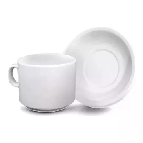 Producto - Taza De Te Con Plato Germer Modelo Iguazu Brasil Porcelana