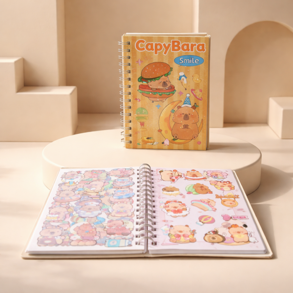 Producto - Libreta Capibara c Stickers 14 Hojas 7180