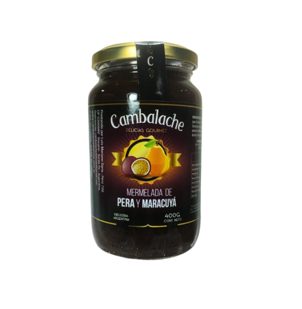 Producto - Mermelada de pera y maracuyá de 400gr