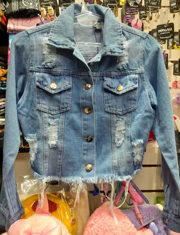 Producto - Campera Jean Trash Crop