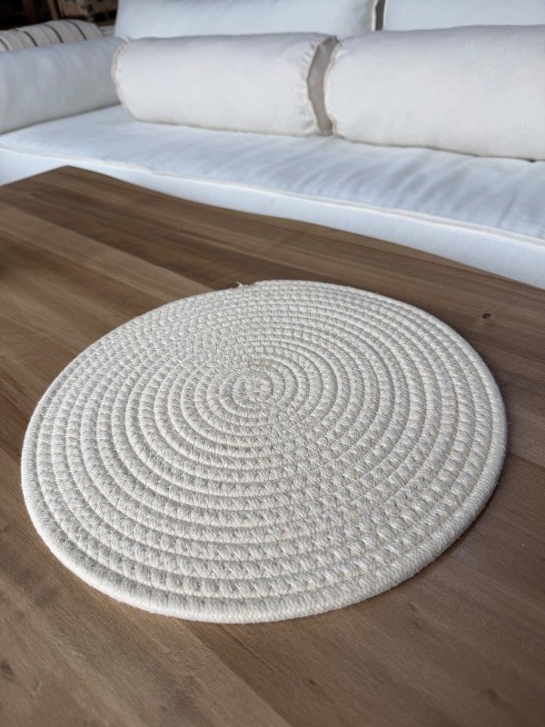Producto - Individual de cordón blanco - 1