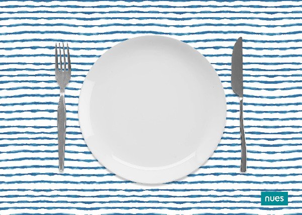 Producto - Set x 4 individuales rectangulares Blue lines