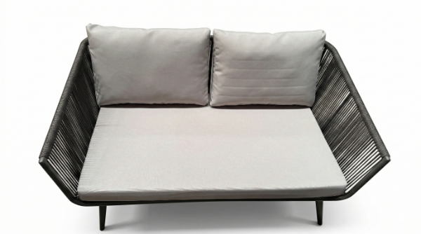 Producto - Sillon Aluminio Doble Dos Cuerpos Cuerda Jardin Exterior Impermeable