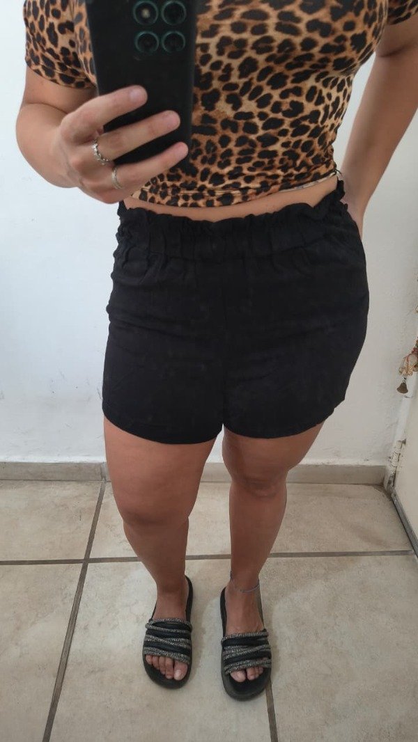 Producto - Short lino negro